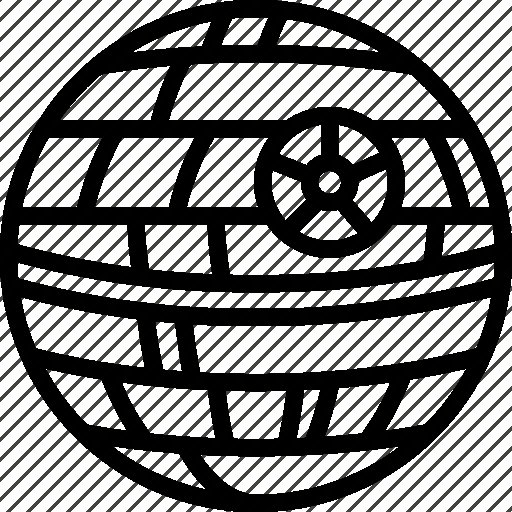 Звезда смерти карандашом