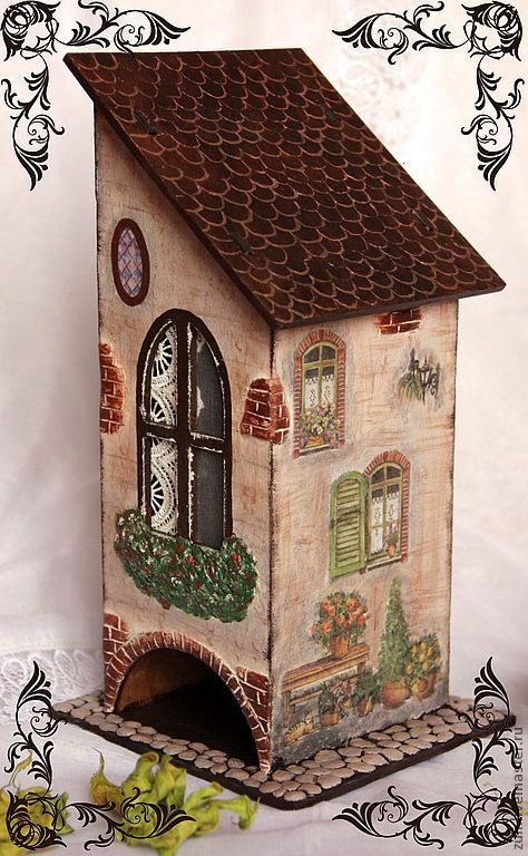 Чайный домик декупаж