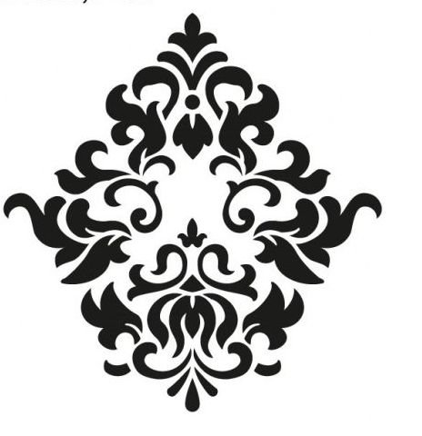 Трафареты узоров для стен