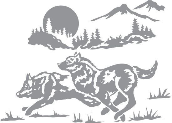 Силуэты природы и животных