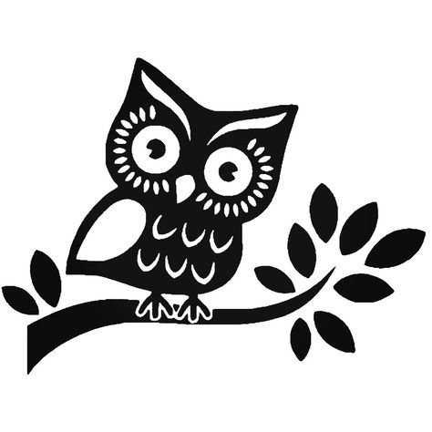 Сова трафарет