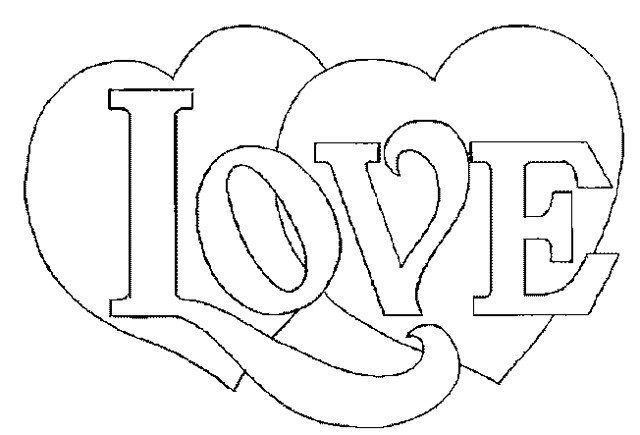 Раскраска сердечко