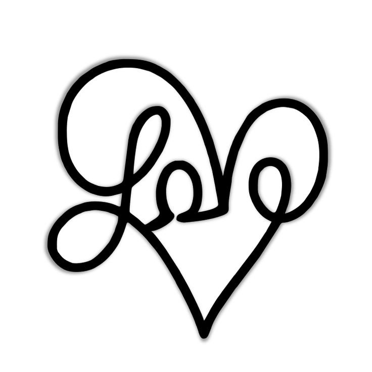 Трафарет Love