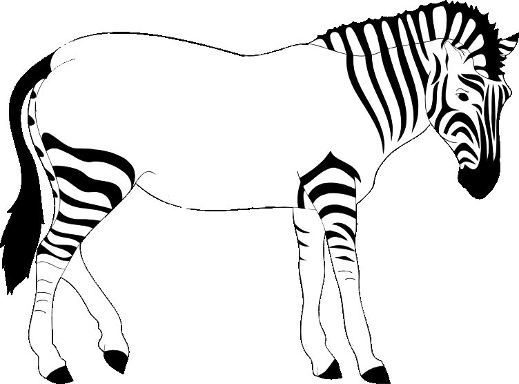 Трафарет Зебра