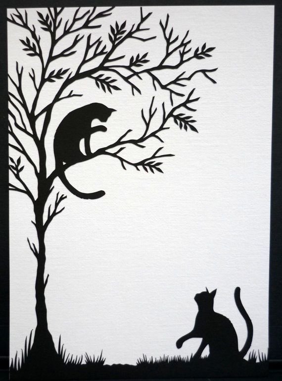 Силуэтные рисунки