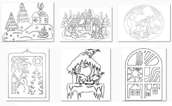 Вытынанки зимовье зверей