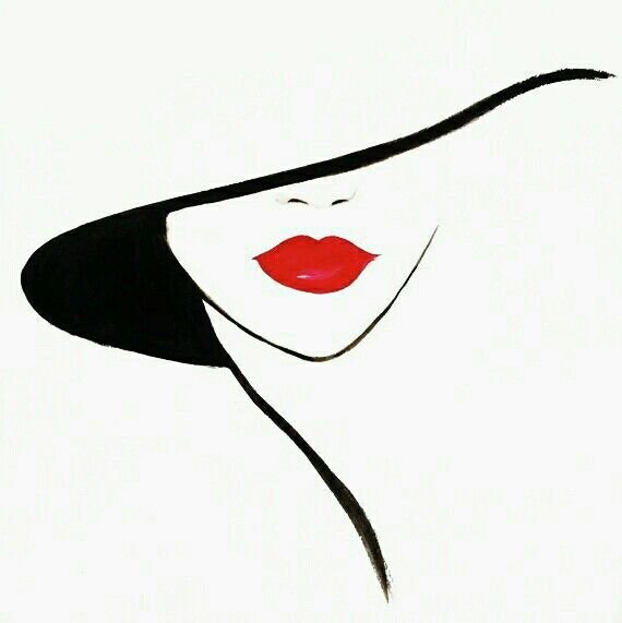 Силуэт женского лица