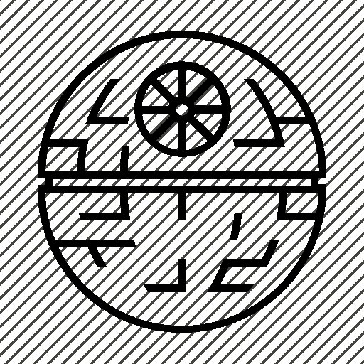 И Звездные войны звезда смерти нарисовать