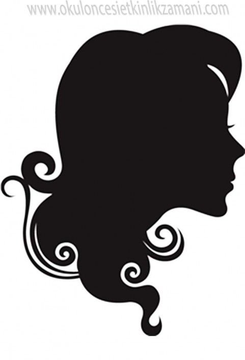 Силуэт головы девушки