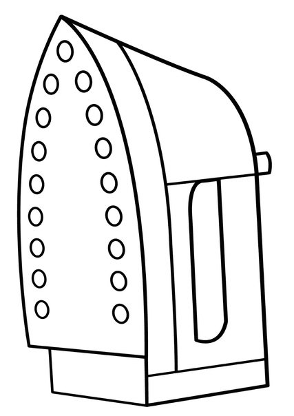 Утюг раскраска для детей