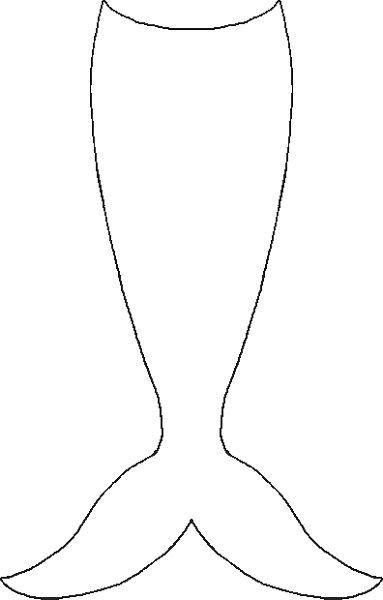 Хвост русалки лекало