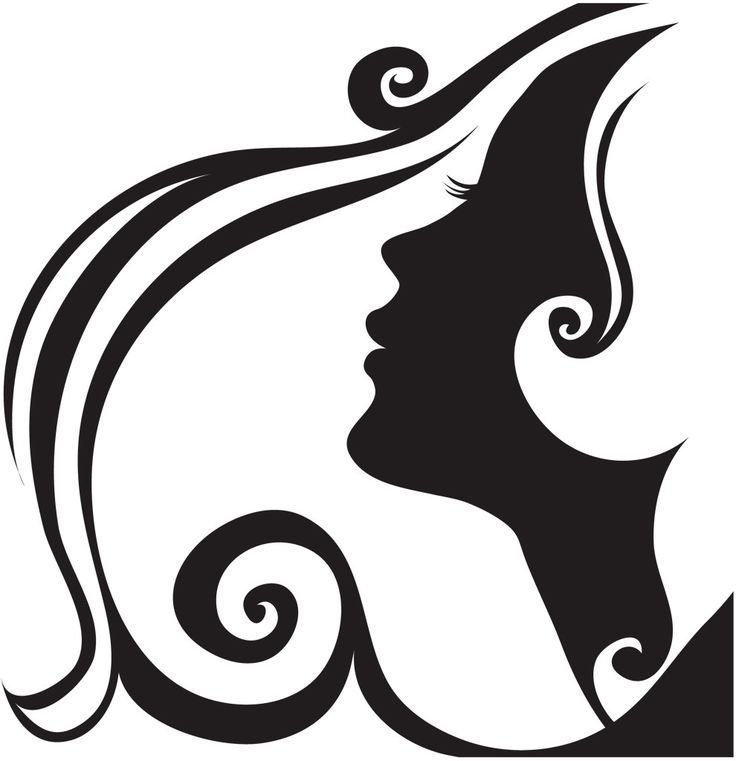 Силуэт женской головы