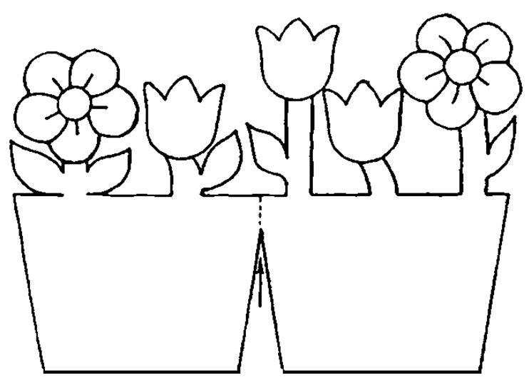 Шаблоны цветов для аппликации