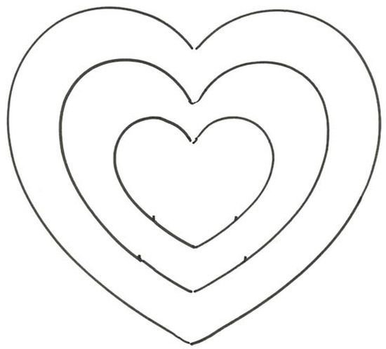 Сердечко шаблон