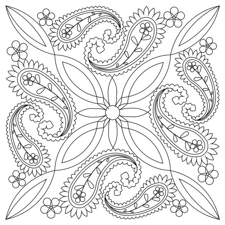 Раскраски орнаменты и узоры для детей