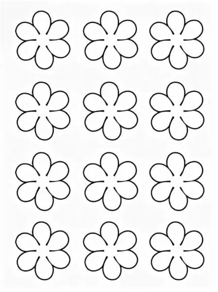 Цветы простые для вырезания
