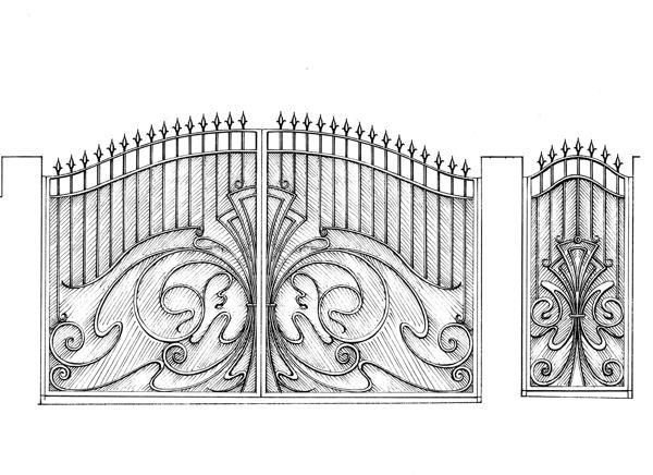 Узоры кованных ворот