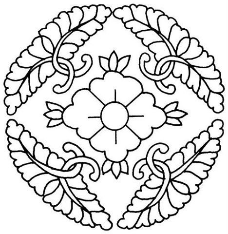 Раскраски узоры орнаменты