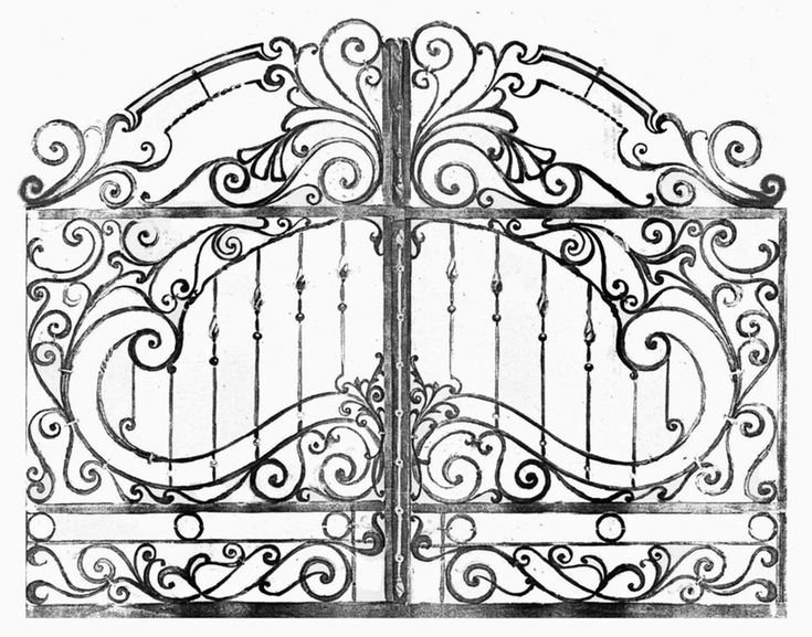 Эскизы кованных ворот