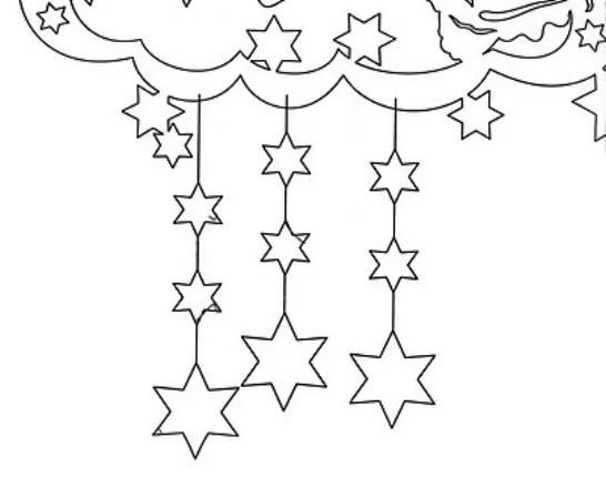 Трафареты на окна гирлянды