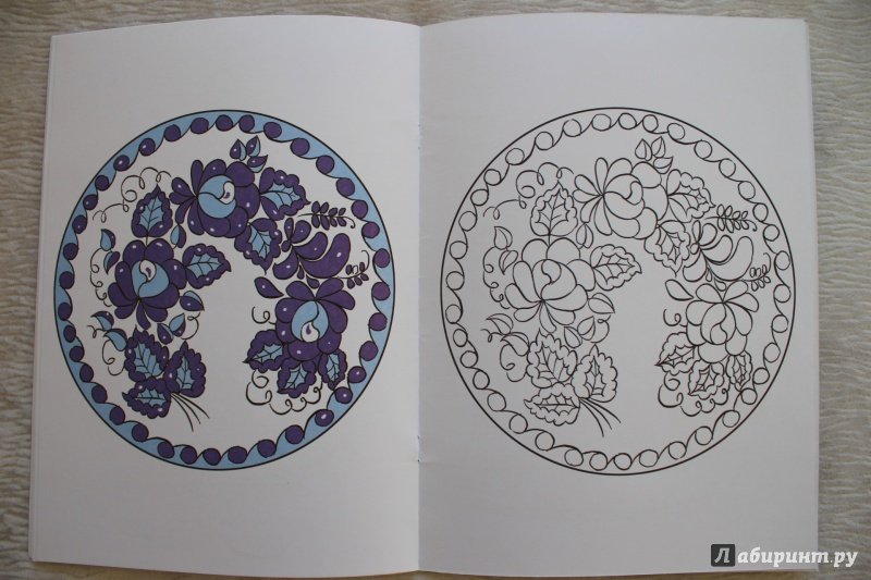 Тарелка Гжель раскраска для детей