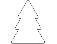 Трафарет елочка для торта