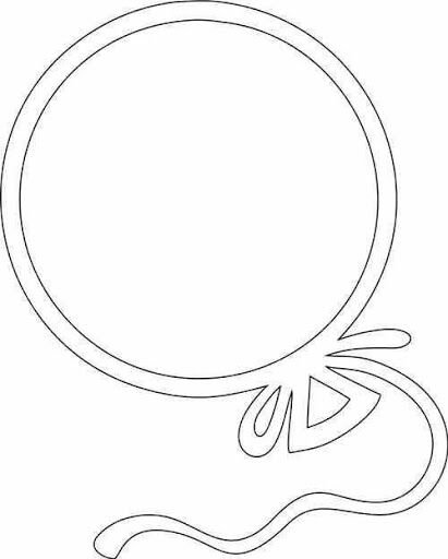 Воздушные шары для вырезания на окна