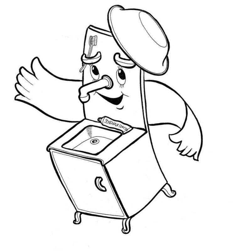 Мойдодыр рисунок