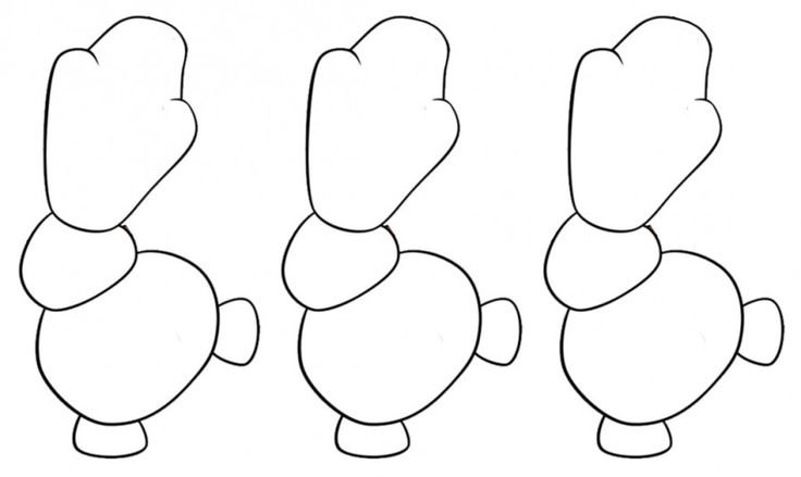 Снеговик части тела