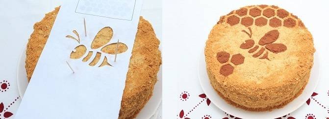 Трафарет для медового торта