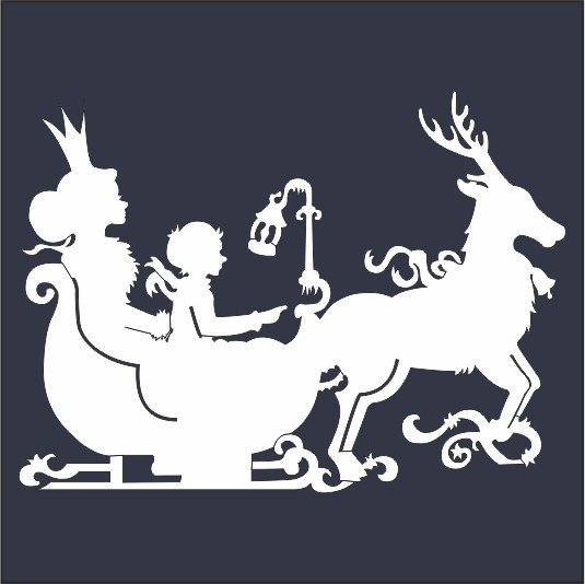 Вытынанки на окна новогодние