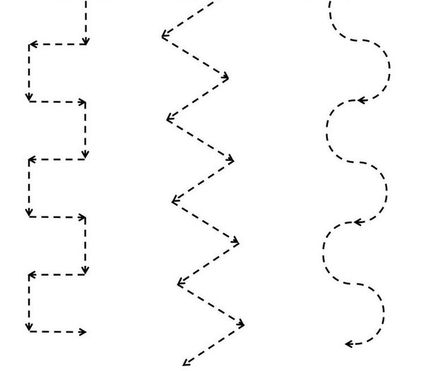 Вырезание линий для малышей