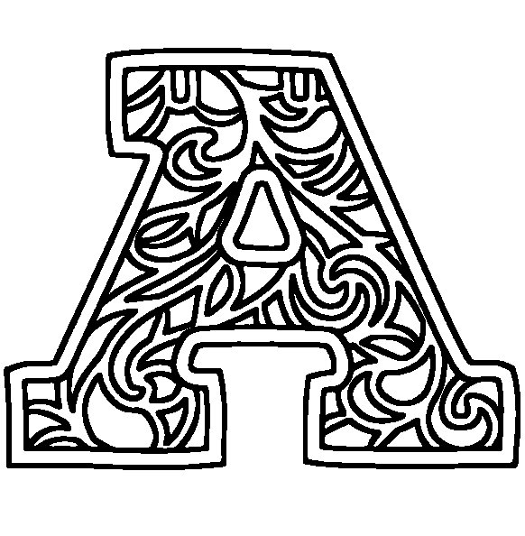 Резные буквы из бумаги