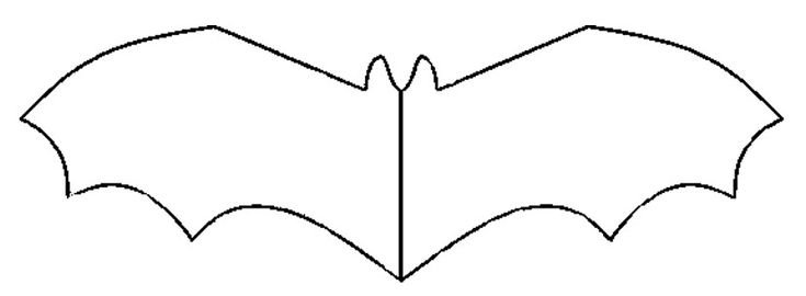 Крылья летучей мыши шаблон
