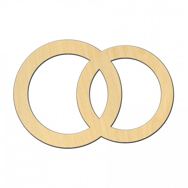 Трафарет колец на свадьбу