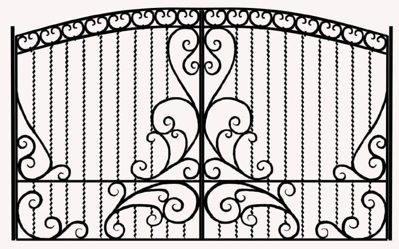 Эскизы кованых ворот