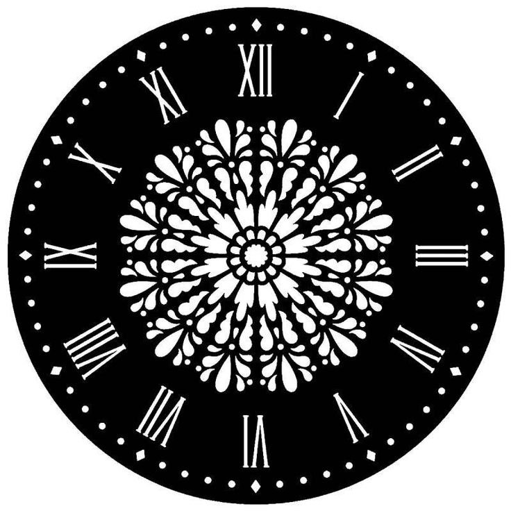 Трафарет "циферблаты"