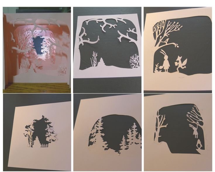 Многослойные картины из бумаги