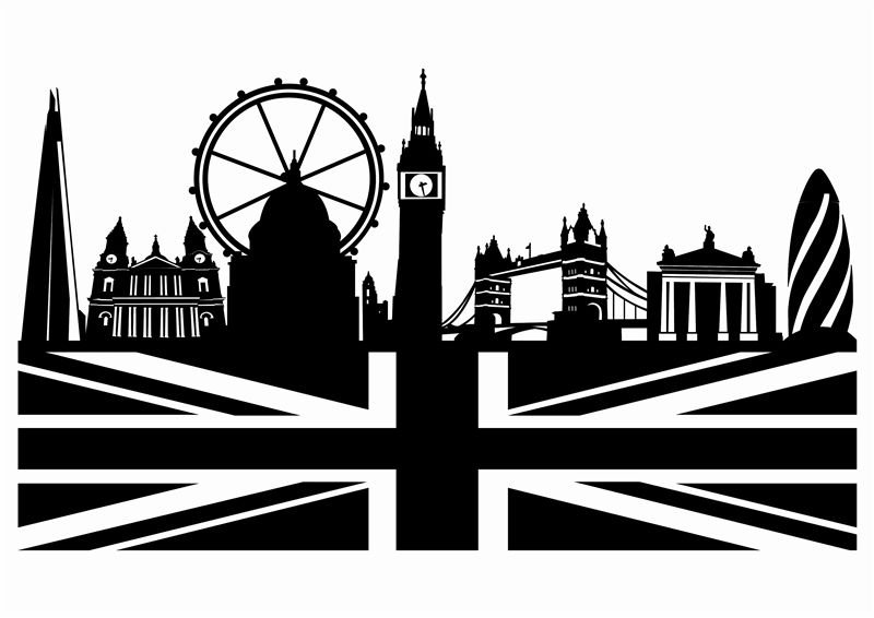 Англия силуэт