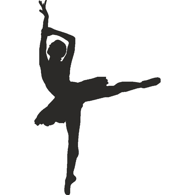 Силуэт танцующей девушки