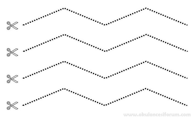 Линии для вырезания для детей