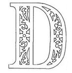 Буквы для вытынанок