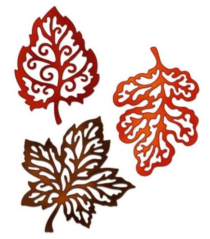 Резные листья из бумаги