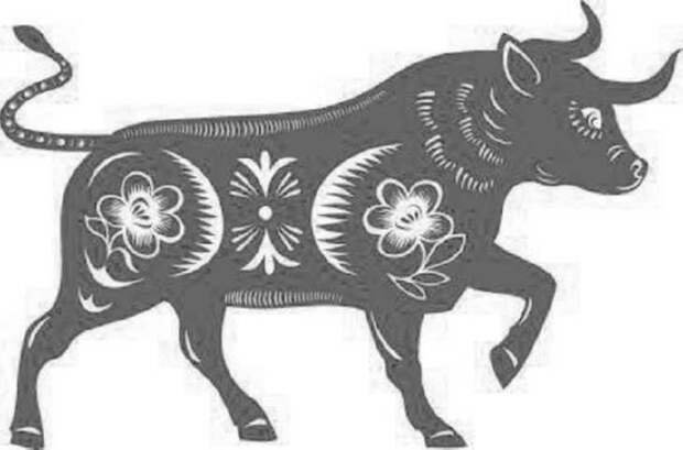 Вытынанки новогодние бык