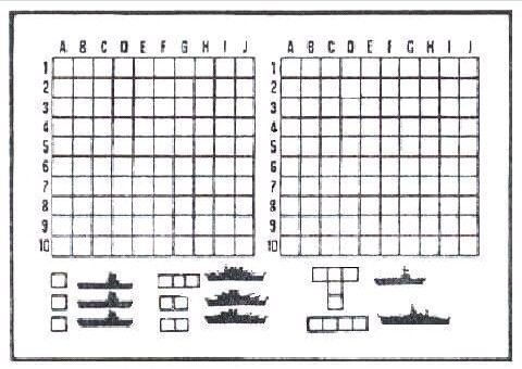 Поле для игры в морской бой
