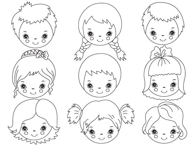 Мордочки детей