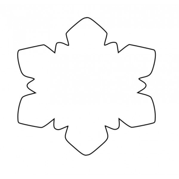 Трафарет снежинки пряные