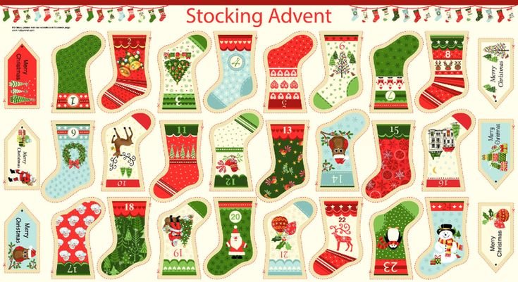 Адвент календарь носочки