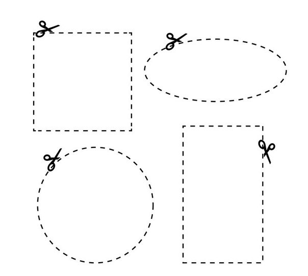 Учить детей вырезать ножницами по контуру