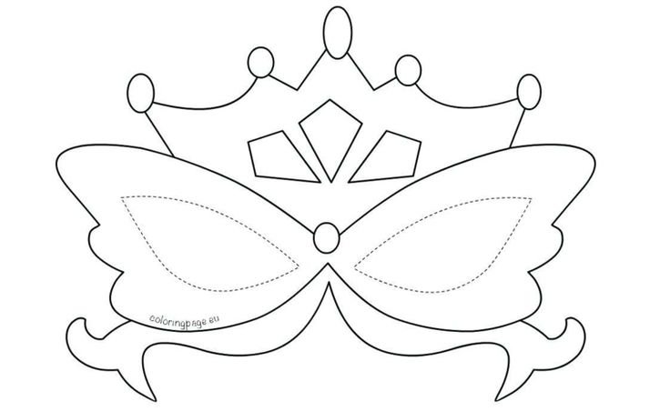 Маска трафарет для детей